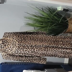 H M Animal Print long dress